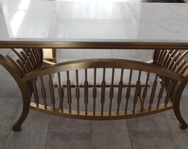 <strong>仿古酒店鈦金不銹鋼桌子</strong>